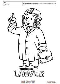 ingilizce boyama sayfaları